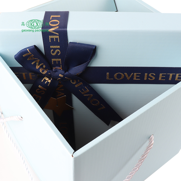 Amabilis dies natalis mirum arca foldable cardboard charta donum arca pro rosa flos packaging
