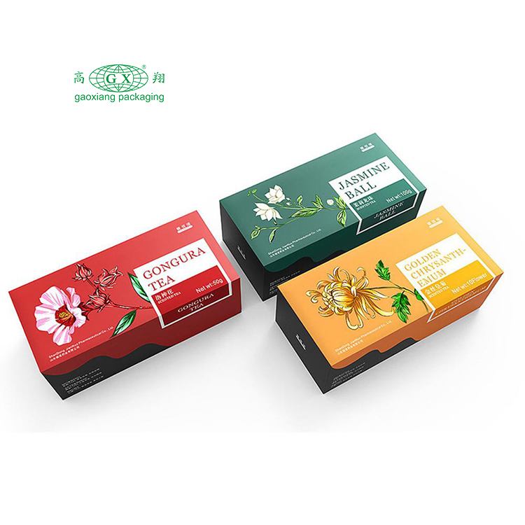 Creative flip type multicolor matte cardboard charta odorata tea packaging arca ad salutem products