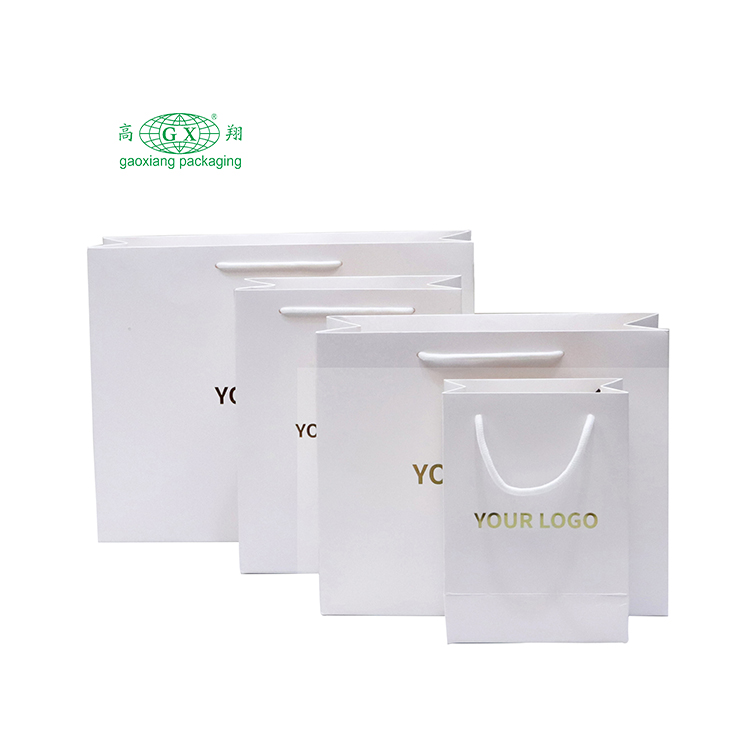 Consuetudo shopping saccos vestiens aurum impressum logo design album cardboard paper packaging saccis pro grosso